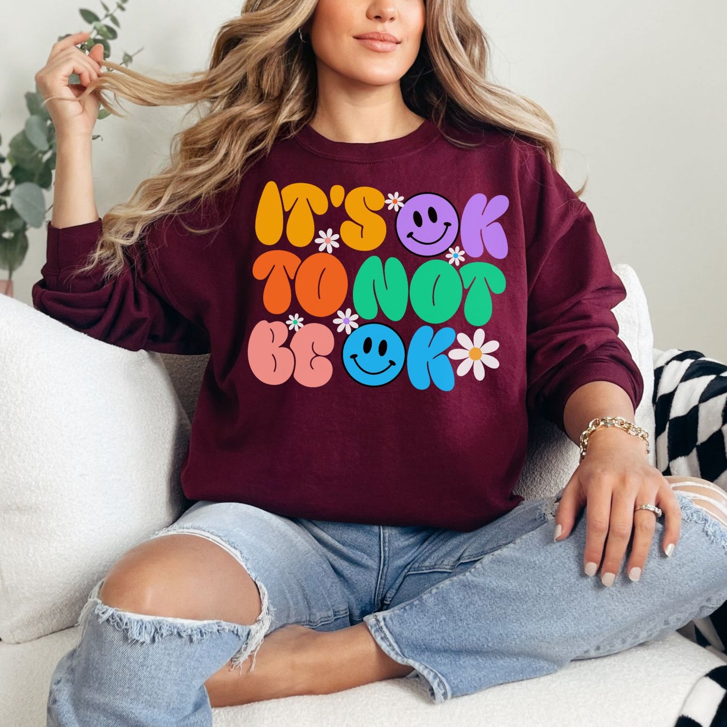 It's OK to Not Be OK Crewneck Sweatshirt