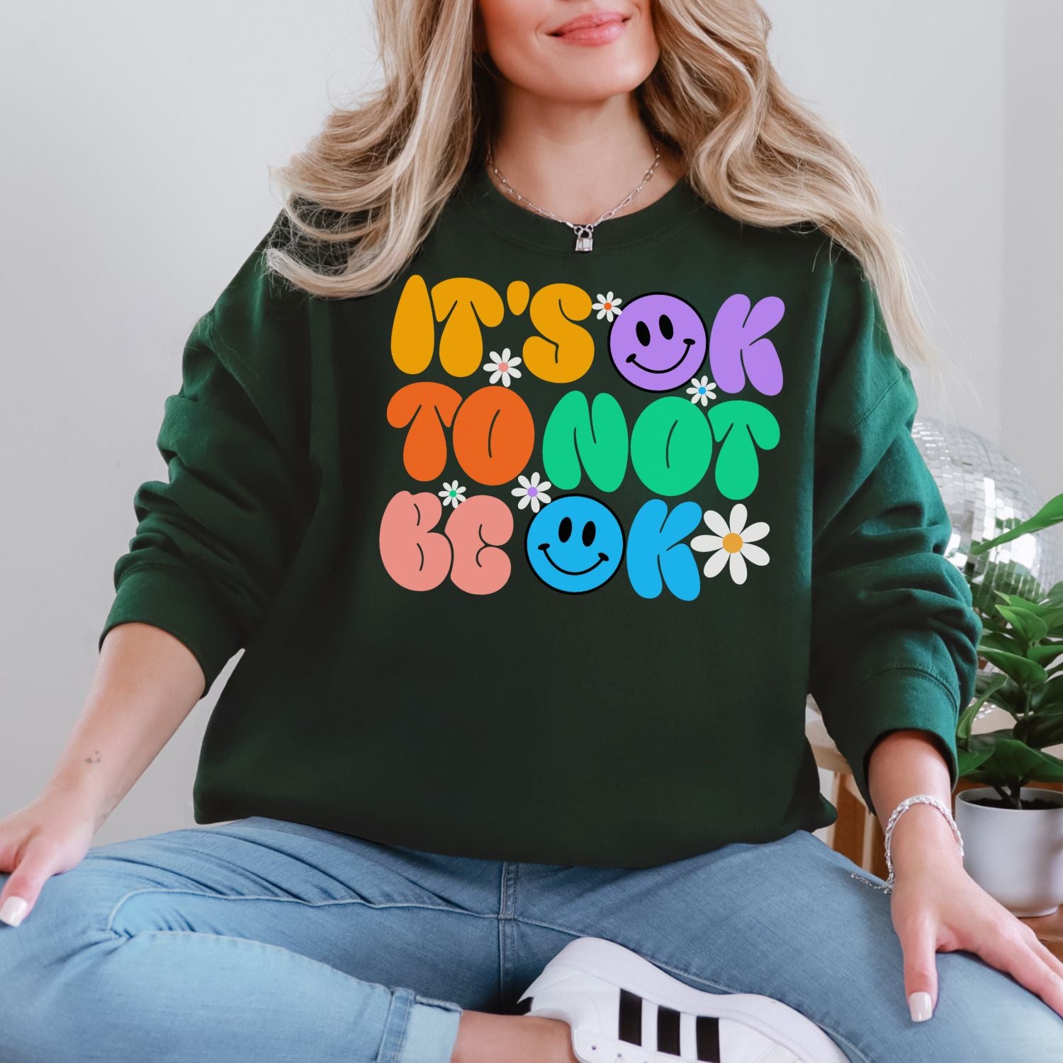 It's OK to Not Be OK Crewneck Sweatshirt