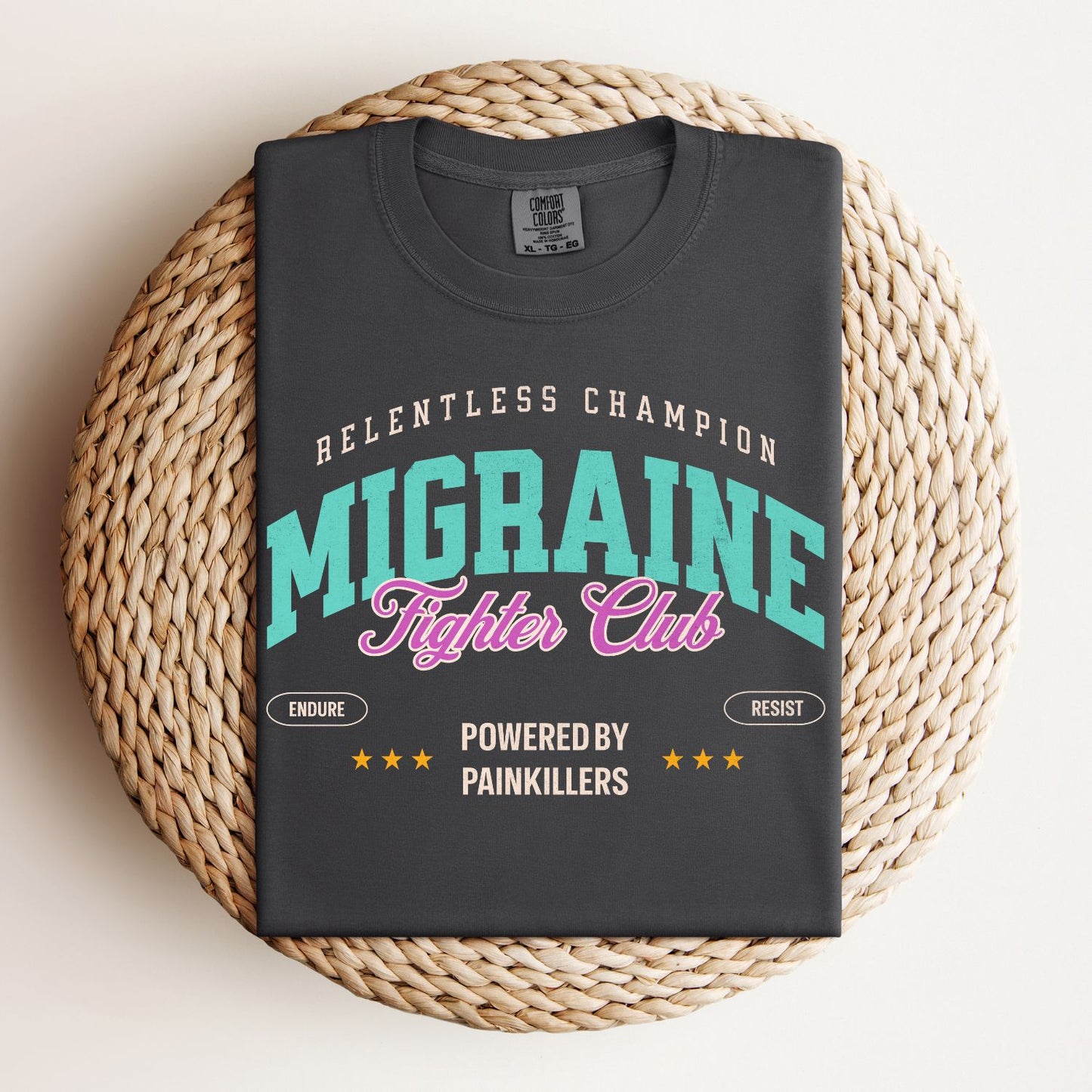 Migraine Fighter Club (Relaxed Fit T-shirt)