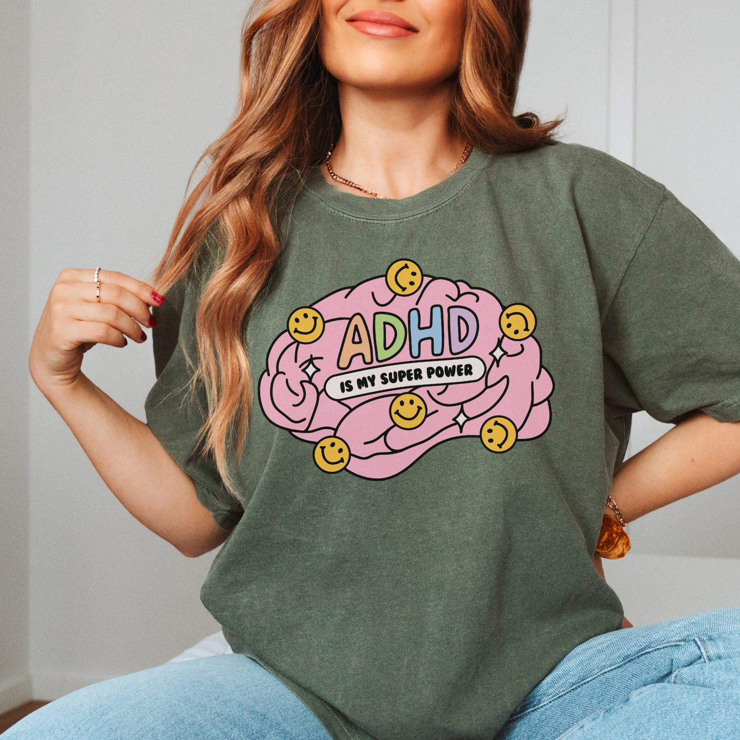 ADHD is My Super Power (Relaxed Fit T-shirt)