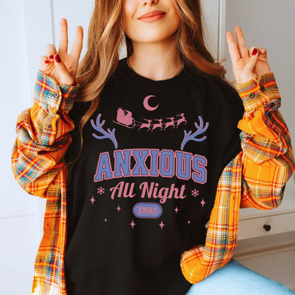 Anxious All Xmas Night (Relaxed Fit T-shirt)