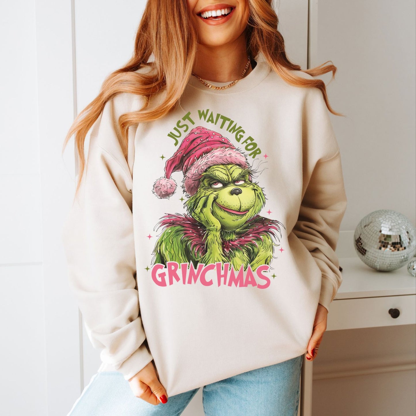 Waiting for Grinchmas (Regular Sweatshirt)