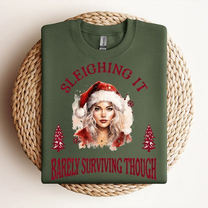 Sleighing It (Regular Sweatshirt)