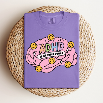 ADHD is My Super Power (Relaxed Fit T-shirt)