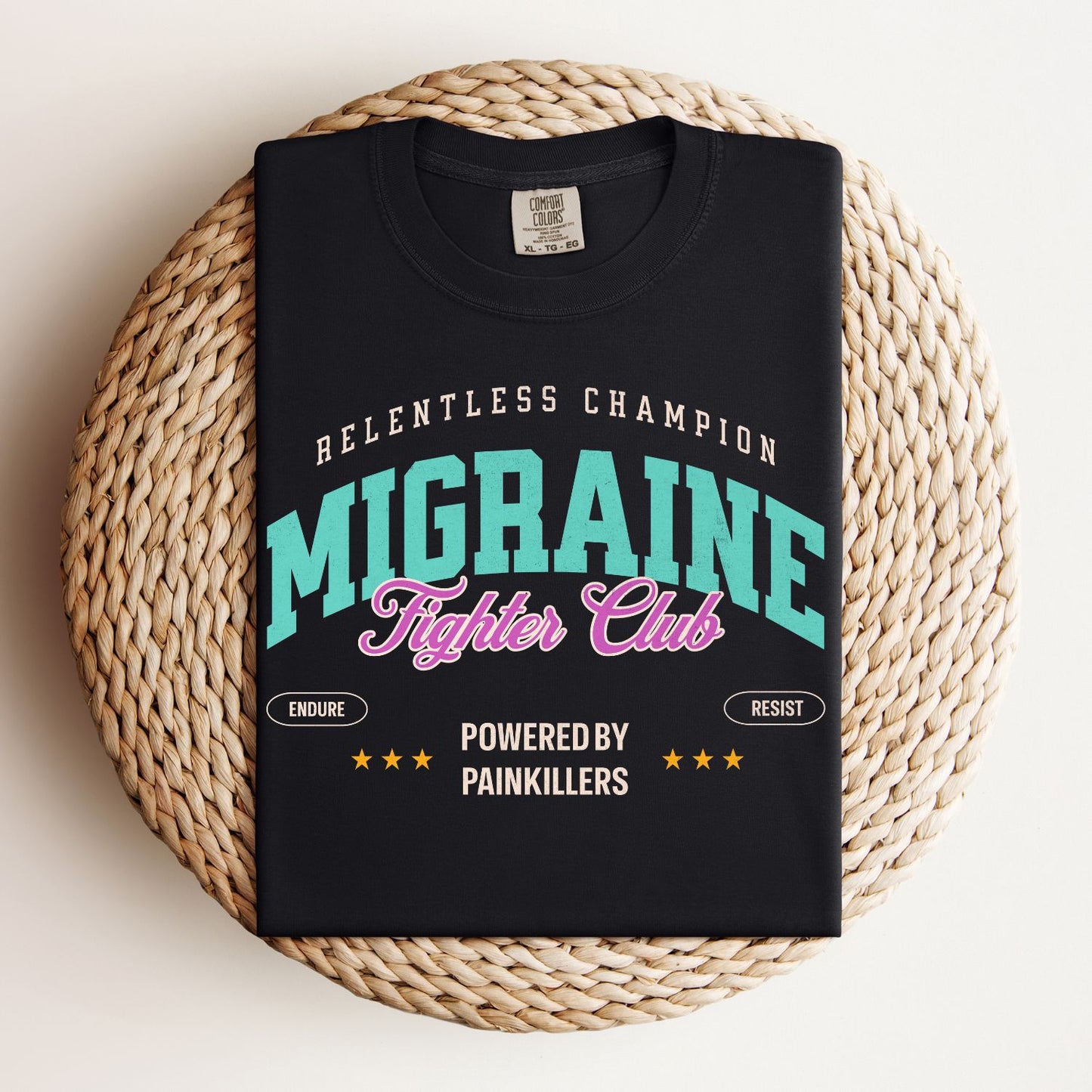 Migraine Fighter Club (Relaxed Fit T-shirt)