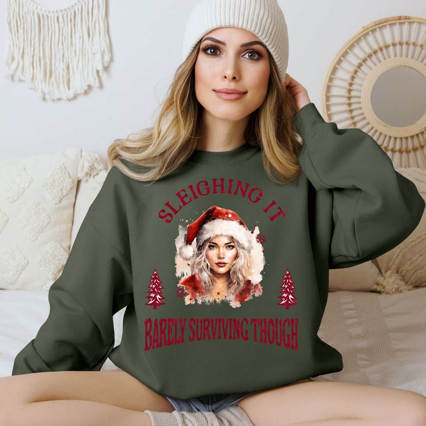 Sleighing It (Regular Sweatshirt)