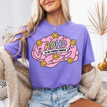 ADHD is My Super Power (Relaxed Fit T-shirt)