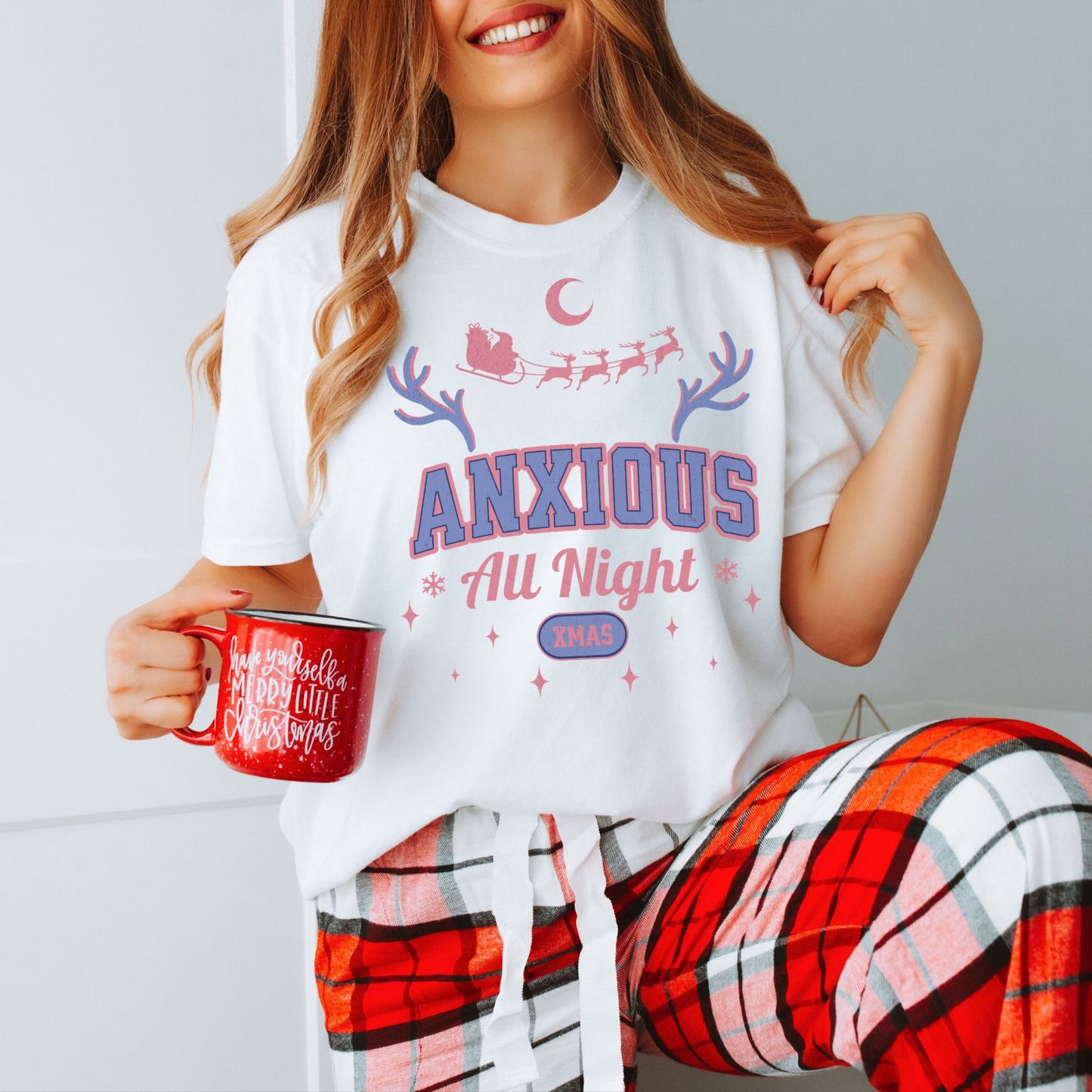 Anxious All Xmas Night (Relaxed Fit T-shirt)