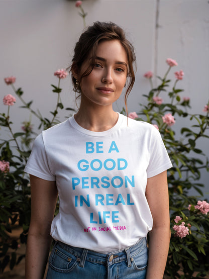 Good Person In Real Life | Unisex t-shirt - Self Love Saga  Self-love Apparel, Mental Health Matters