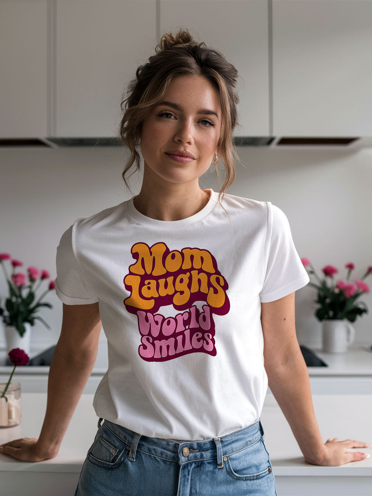 Mom Laughs | Unisex t-shirt - Self Love Saga  Self-love Apparel, Mental Health Matters