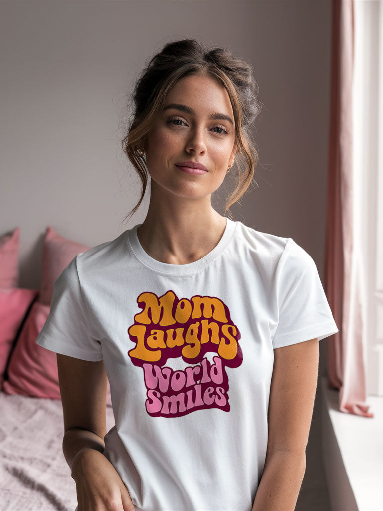 Mom Laughs | Unisex t-shirt - Self Love Saga  Self-love Apparel, Mental Health Matters