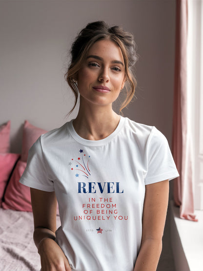 Revel in Freedom (Regular fit t-shirt) - Self Love Saga  Self-love Apparel, Mental Health Matters