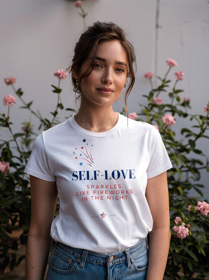 Self-Love Sparkles (Regular Fit T-shirt) - Self Love Saga  Self-love Apparel, Mental Health Matters