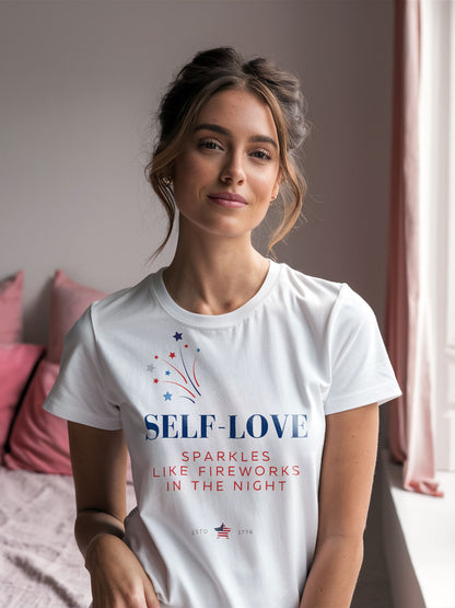 Self-Love Sparkles (Regular Fit T-shirt) - Self Love Saga  Self-love Apparel, Mental Health Matters