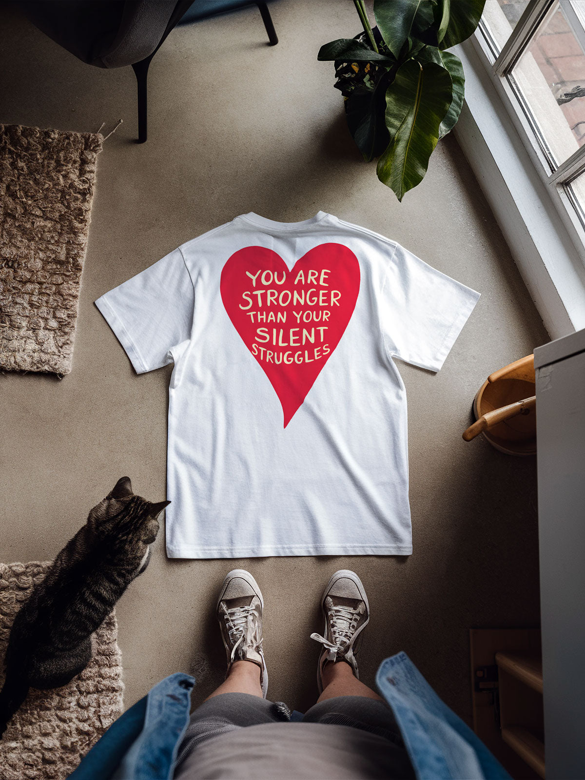 Your Silent Struggles (Relaxed Fit T-shirt) - Self Love Saga  Self-love Apparel, Mental Health Matters