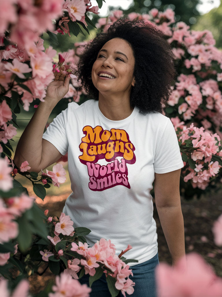 Mom Laughs | Unisex t-shirt - Self Love Saga  Self-love Apparel, Mental Health Matters