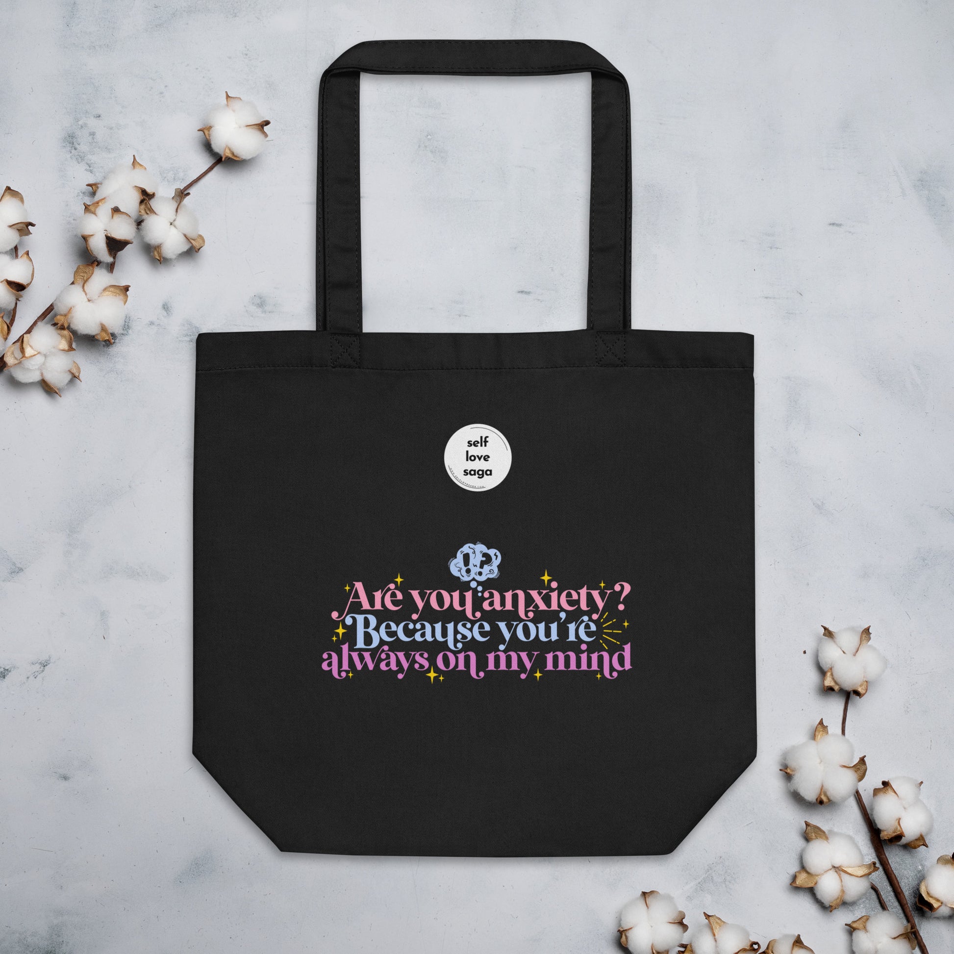 Anxiety On My Mind | Eco Tote Bag - Self Love Saga  Self-love Apparel, Mental Health Matters