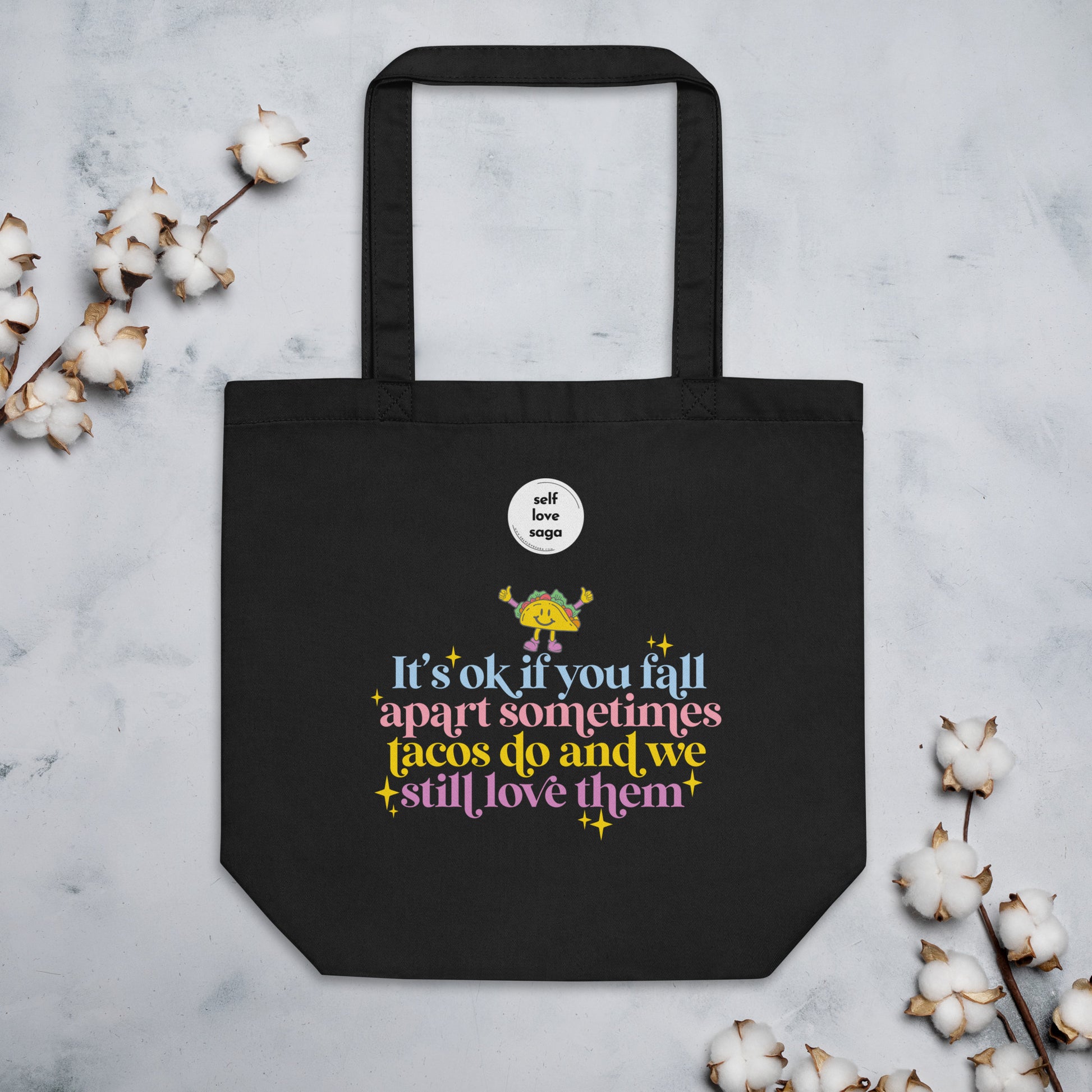 Ok to fall apart | Eco Tote Bag - Self Love Saga  Self-love Apparel, Mental Health Matters