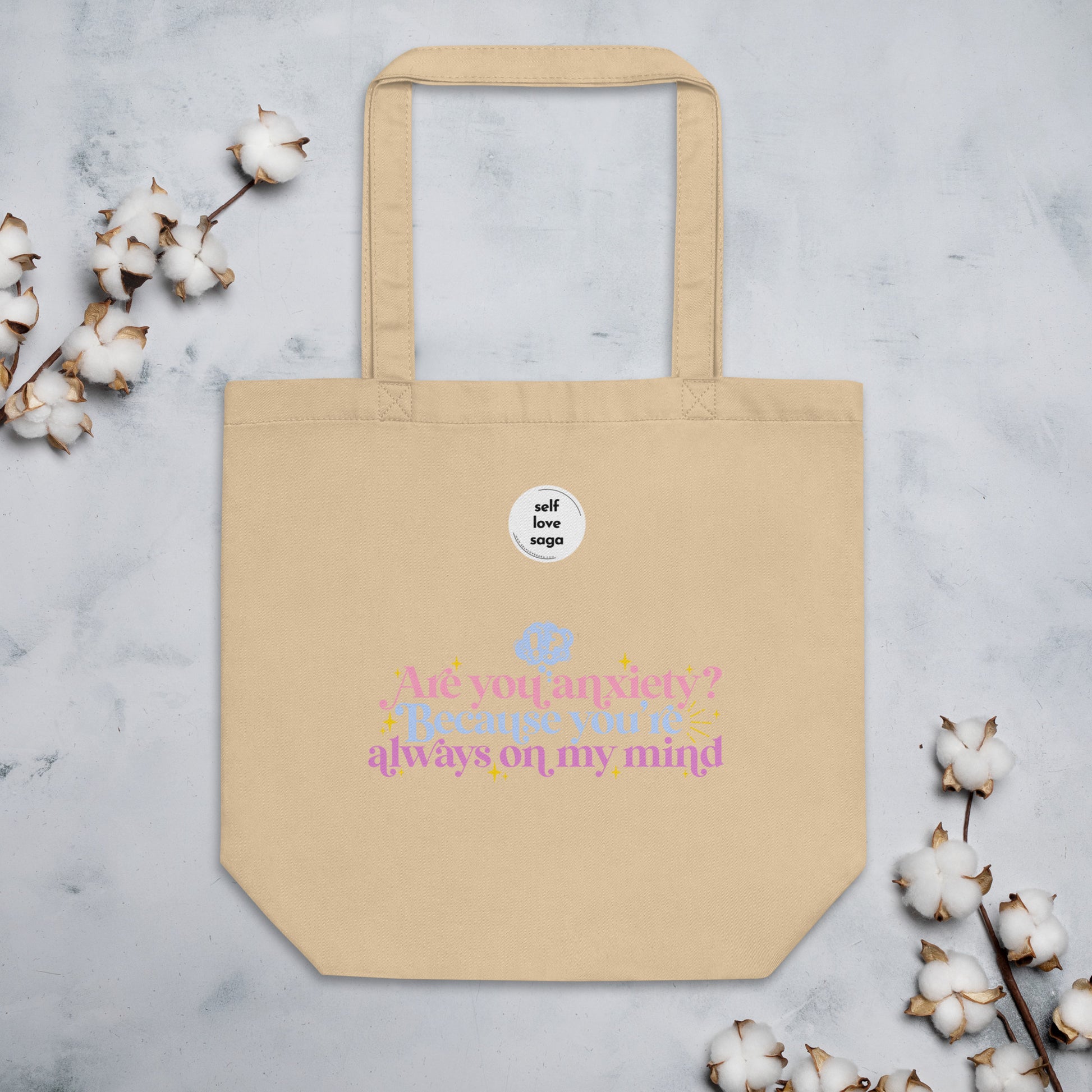 Anxiety On My Mind | Eco Tote Bag - Self Love Saga  Self-love Apparel, Mental Health Matters