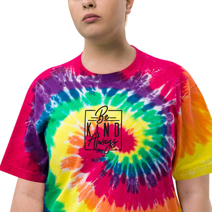 Oversized tie-dye t-shirt | Be Kind Always - Self Love Saga  Self-love Apparel, Mental Health Matters