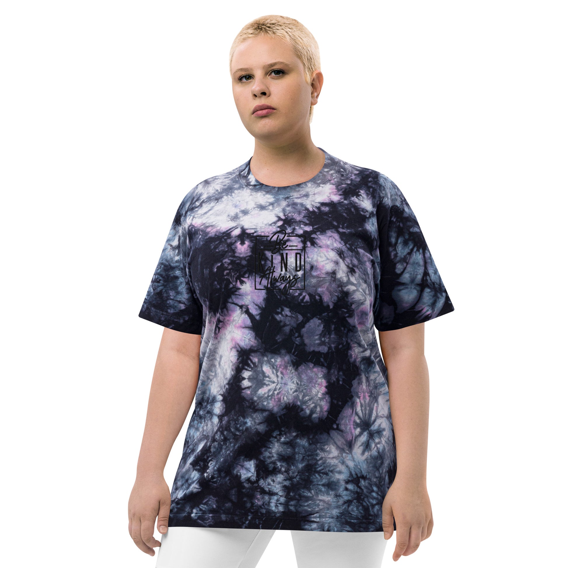 Oversized tie-dye t-shirt | Be Kind Always - Self Love Saga  Self-love Apparel, Mental Health Matters