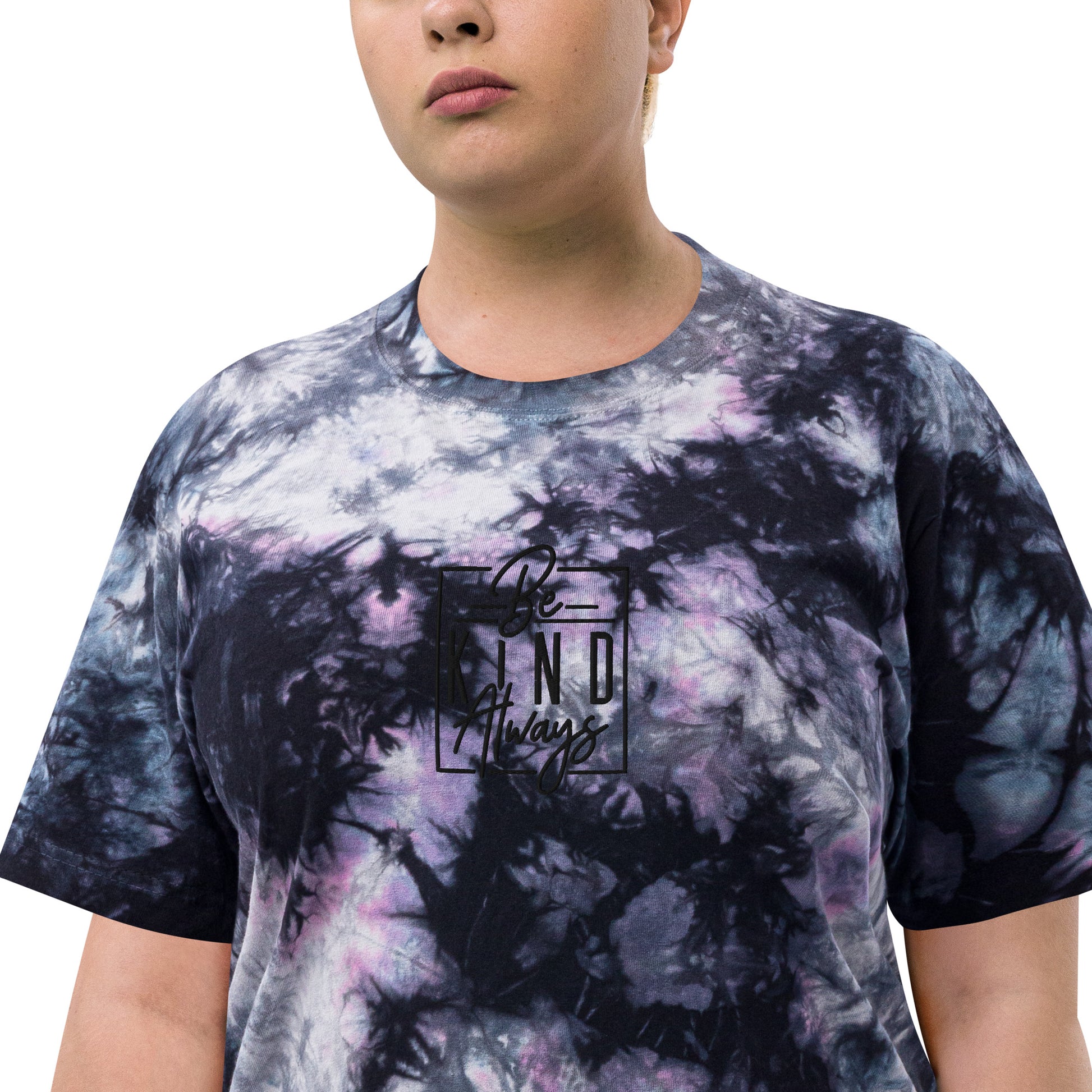 Oversized tie-dye t-shirt | Be Kind Always - Self Love Saga  Self-love Apparel, Mental Health Matters