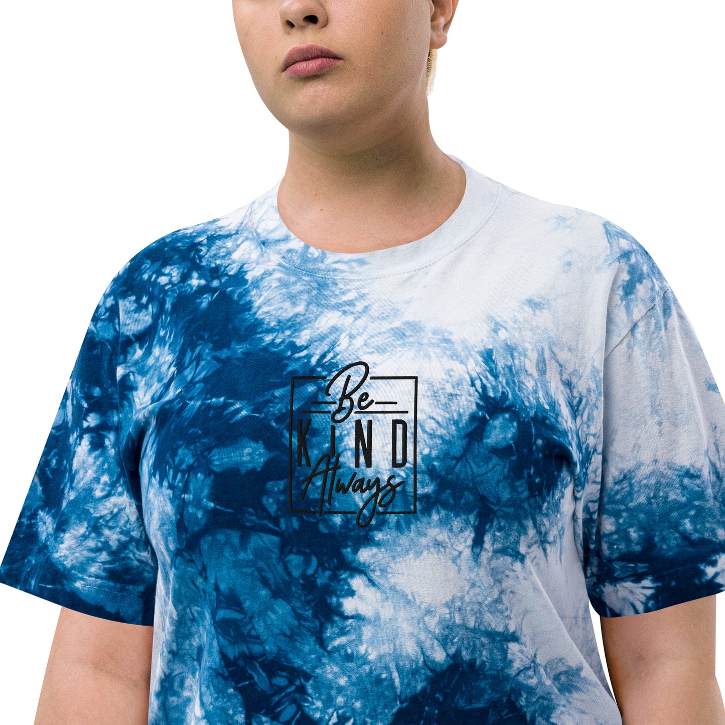 Oversized tie-dye t-shirt | Be Kind Always - Self Love Saga  Self-love Apparel, Mental Health Matters