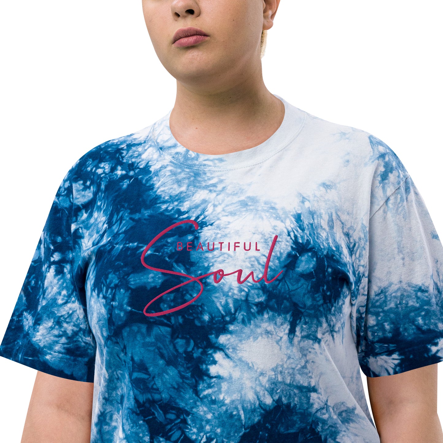 "Beautiful Soul" Oversized tie-dye Tee - Serenity Voyage Collection - Self Love Saga  Self-love Apparel, Mental Health Matters