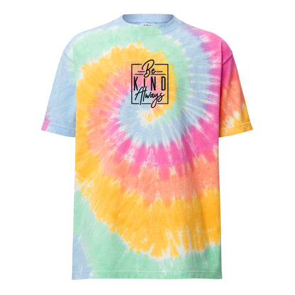 Oversized tie-dye t-shirt | Be Kind Always - Self Love Saga  Self-love Apparel, Mental Health Matters