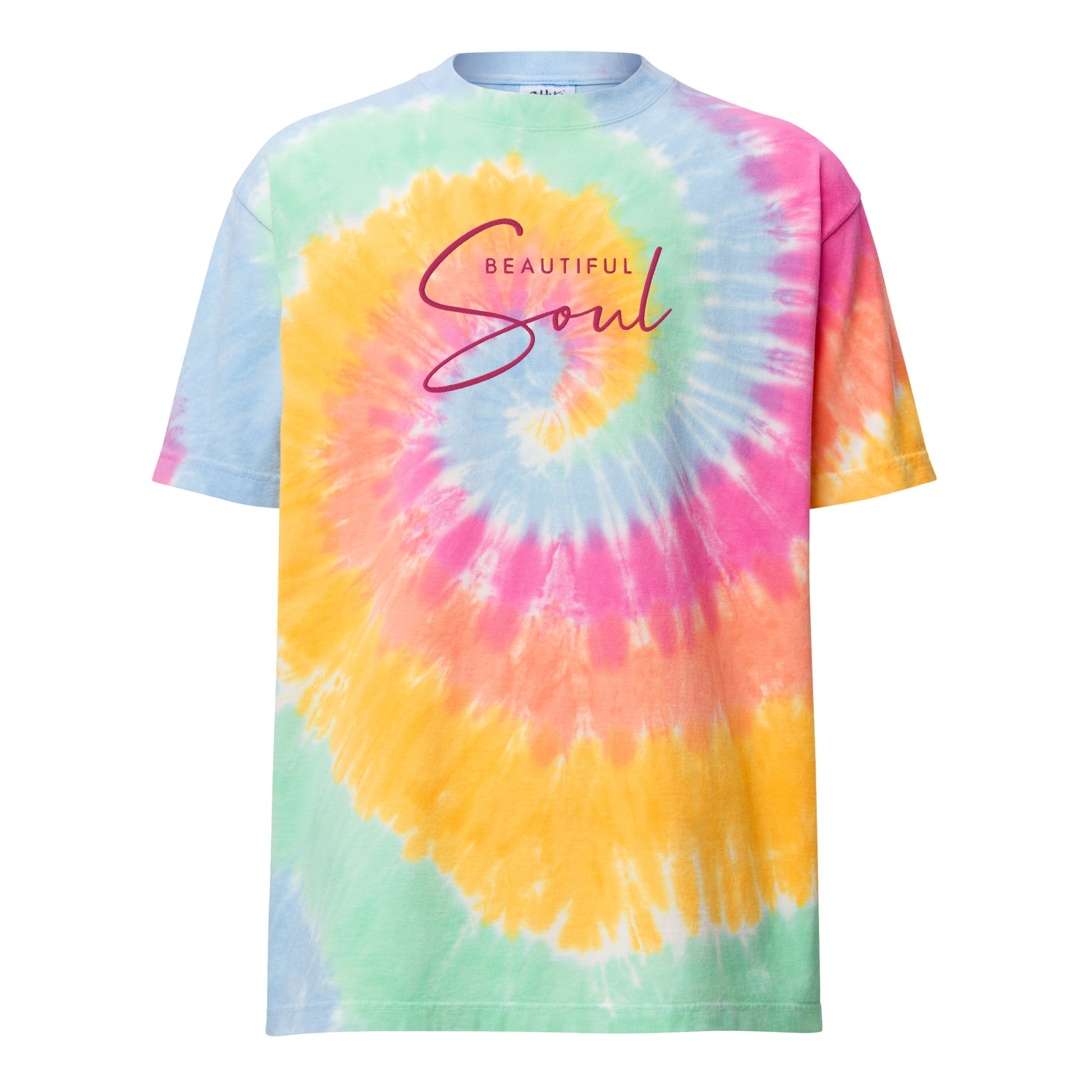 "Beautiful Soul" Oversized tie-dye Tee - Serenity Voyage Collection - Self Love Saga  Self-love Apparel, Mental Health Matters