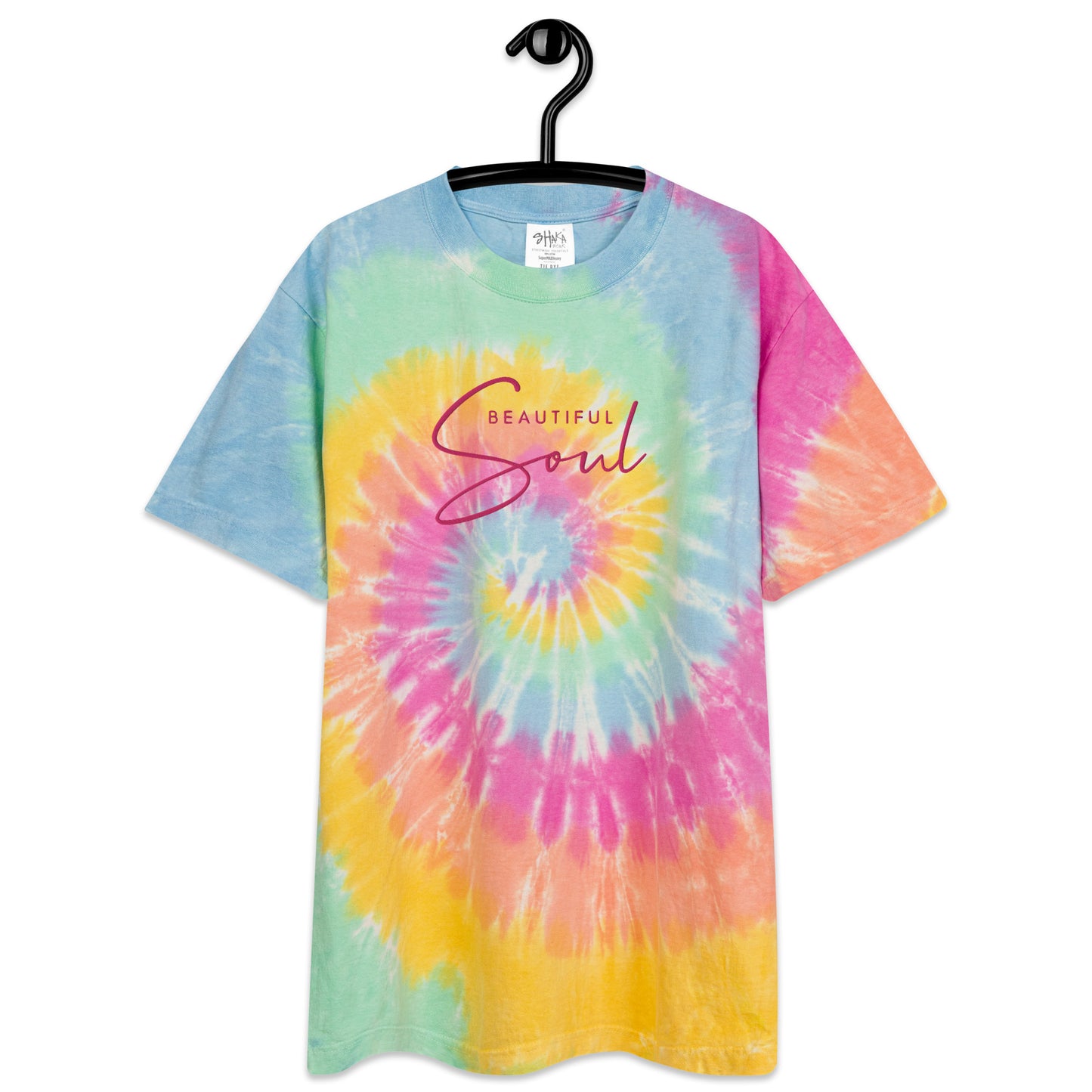 "Beautiful Soul" Oversized tie-dye Tee - Serenity Voyage Collection - Self Love Saga  Self-love Apparel, Mental Health Matters