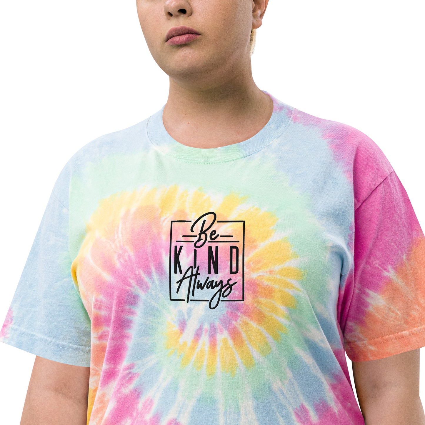 Oversized tie-dye t-shirt | Be Kind Always - Self Love Saga  Self-love Apparel, Mental Health Matters