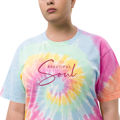 "Beautiful Soul" Oversized tie-dye Tee - Serenity Voyage Collection - Self Love Saga  Self-love Apparel, Mental Health Matters