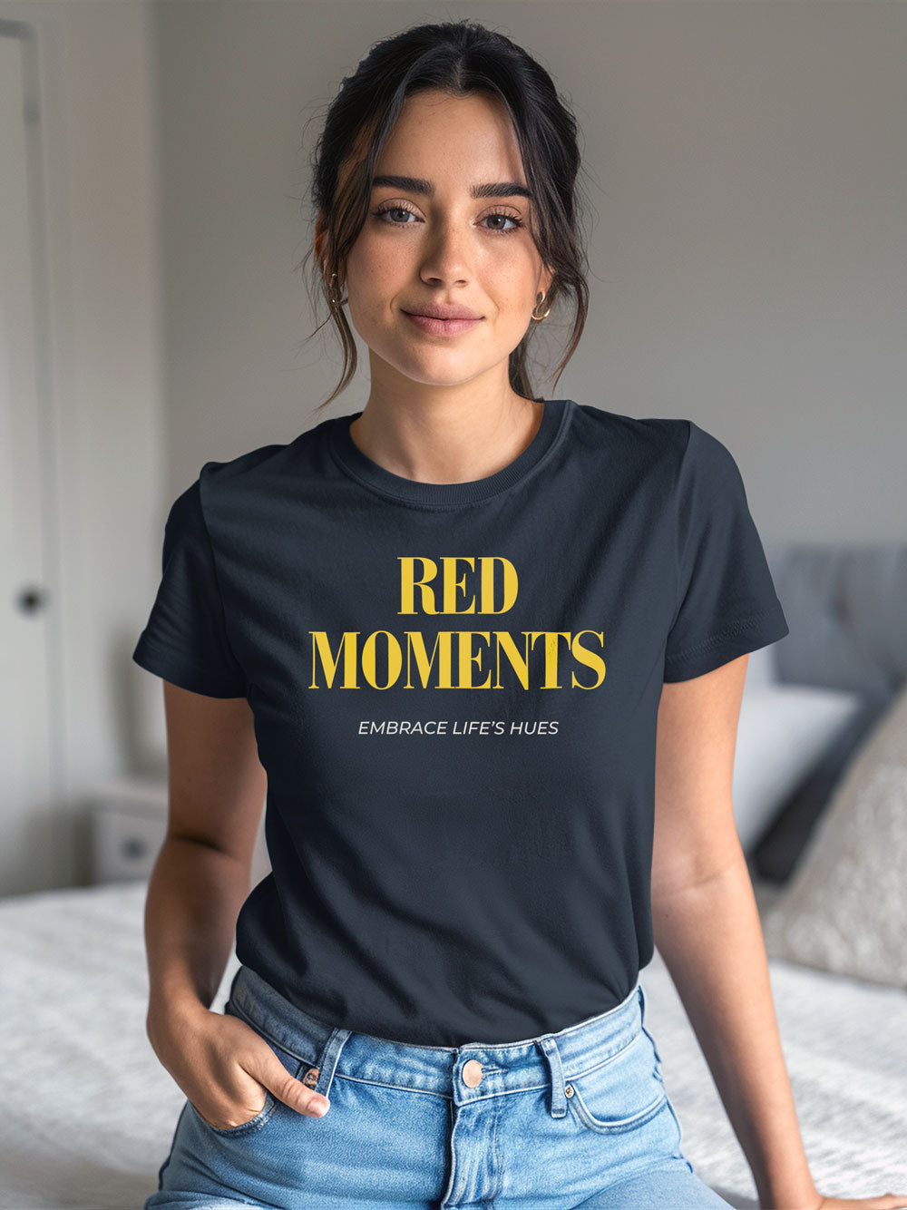 Red Moments (Regular Fit T-shirt) - Self Love Saga  Self-love Apparel, Mental Health Matters