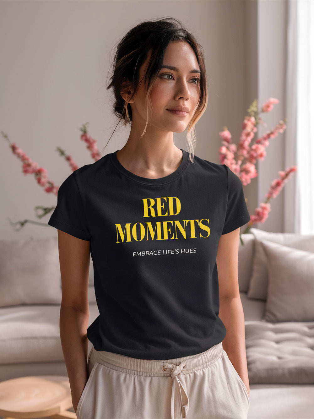 Red Moments (Regular Fit T-shirt) - Self Love Saga  Self-love Apparel, Mental Health Matters