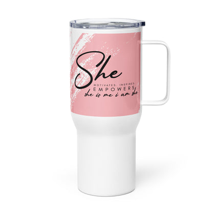 She Empowers | Travel mug - Self Love Saga  Self-love Apparel, Mental Health Matters