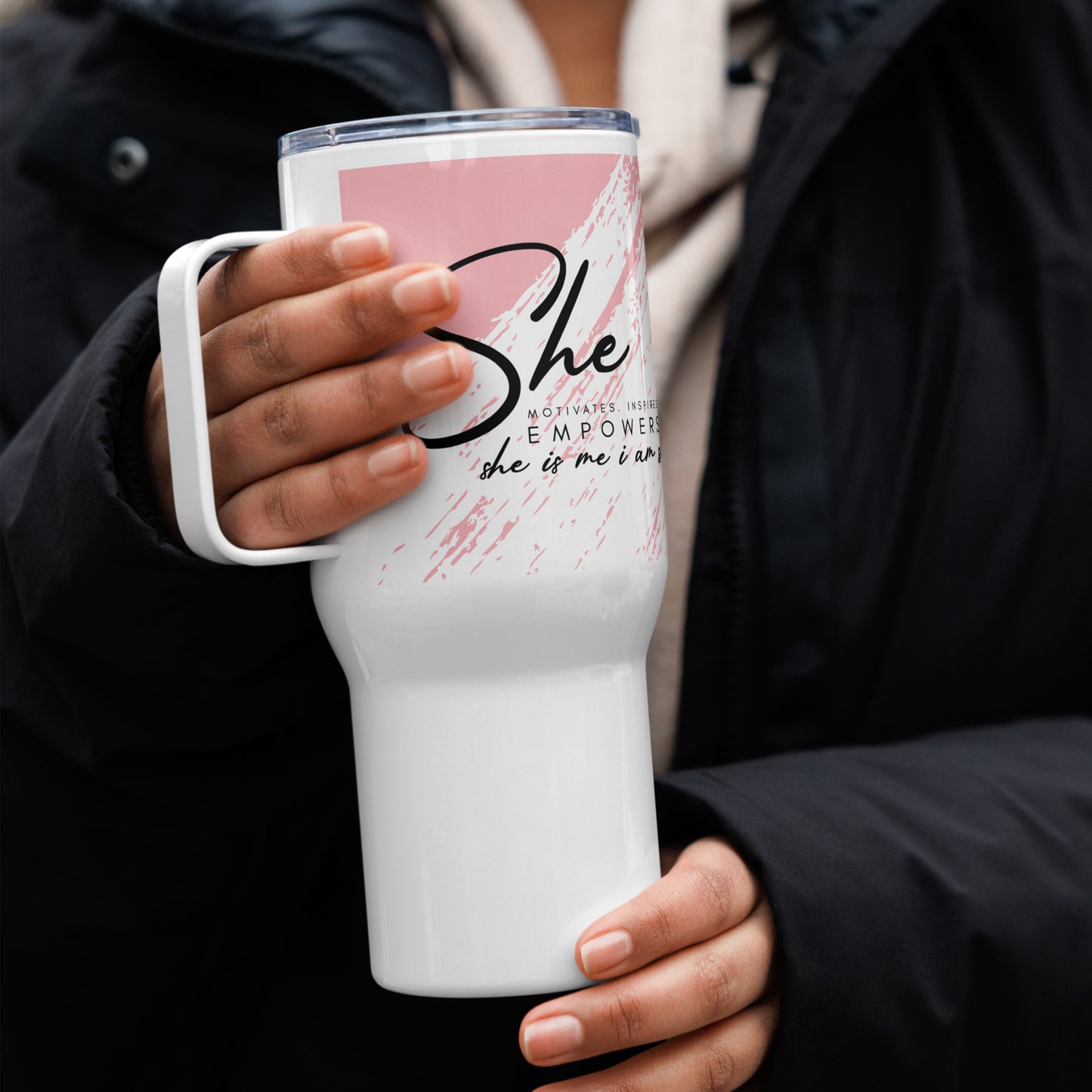 She Empowers | Travel mug - Self Love Saga  Self-love Apparel, Mental Health Matters