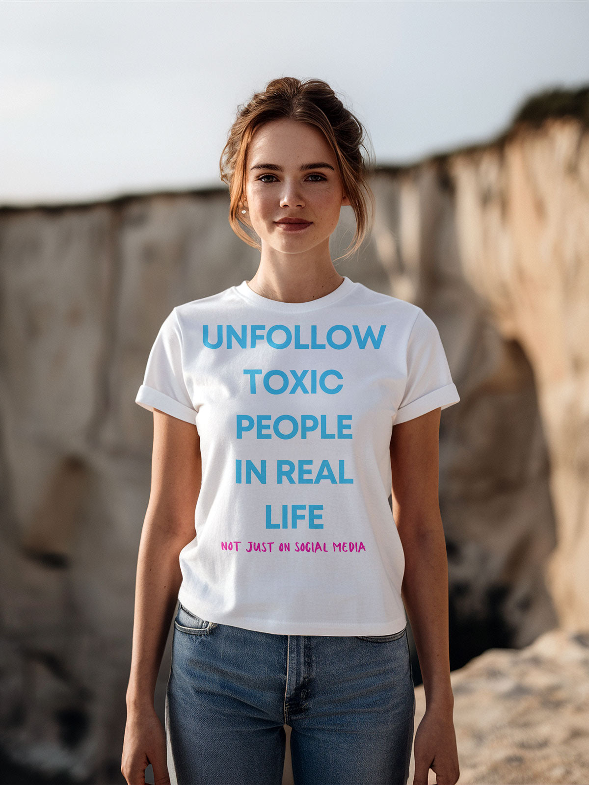 Unfollow Toxic People (Regular Fit T-shirt) - Self Love Saga  Self-love Apparel, Mental Health Matters