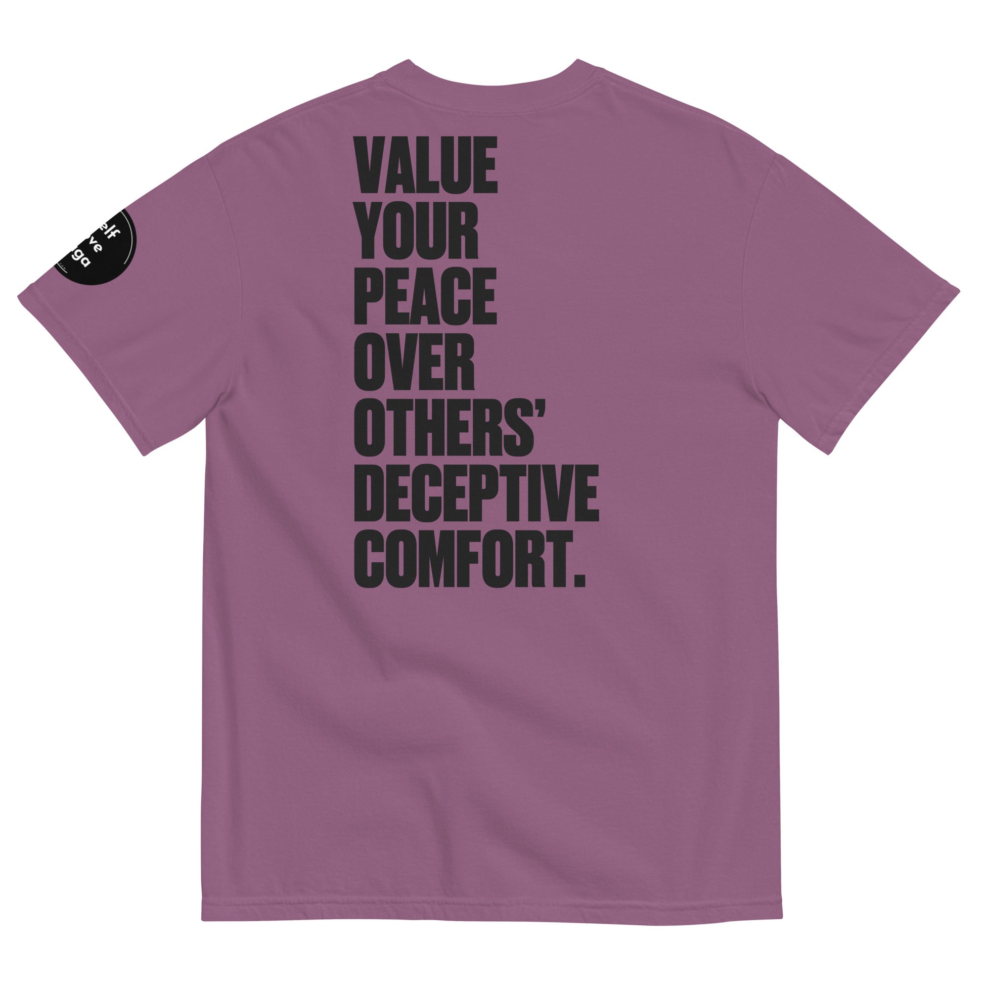 Value Your Peace | Unisex garment-dyed heavyweight t-shirt - Self Love Saga  Self-love Apparel, Mental Health Matters