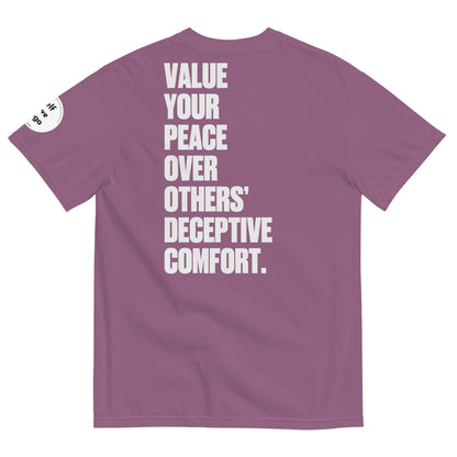 Value Your Peace | Unisex garment-dyed heavyweight t-shirt