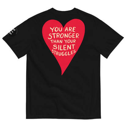 Your Silent Struggles (Relaxed Fit T-shirt) - Self Love Saga  Self-love Apparel, Mental Health Matters