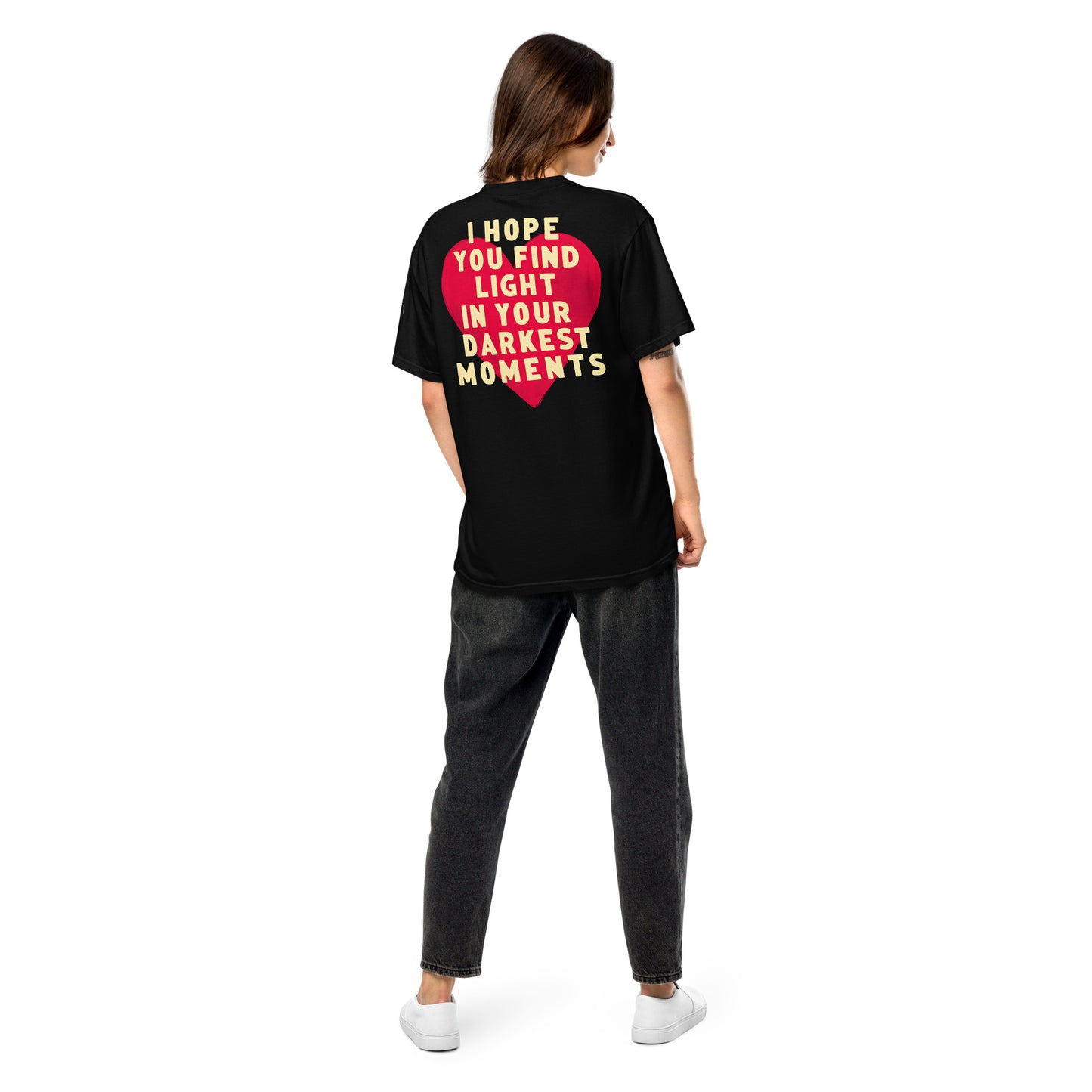 Light in Darkest Moments (Relaxed Fit t-shirt) - Self Love Saga  Self-love Apparel, Mental Health Matters