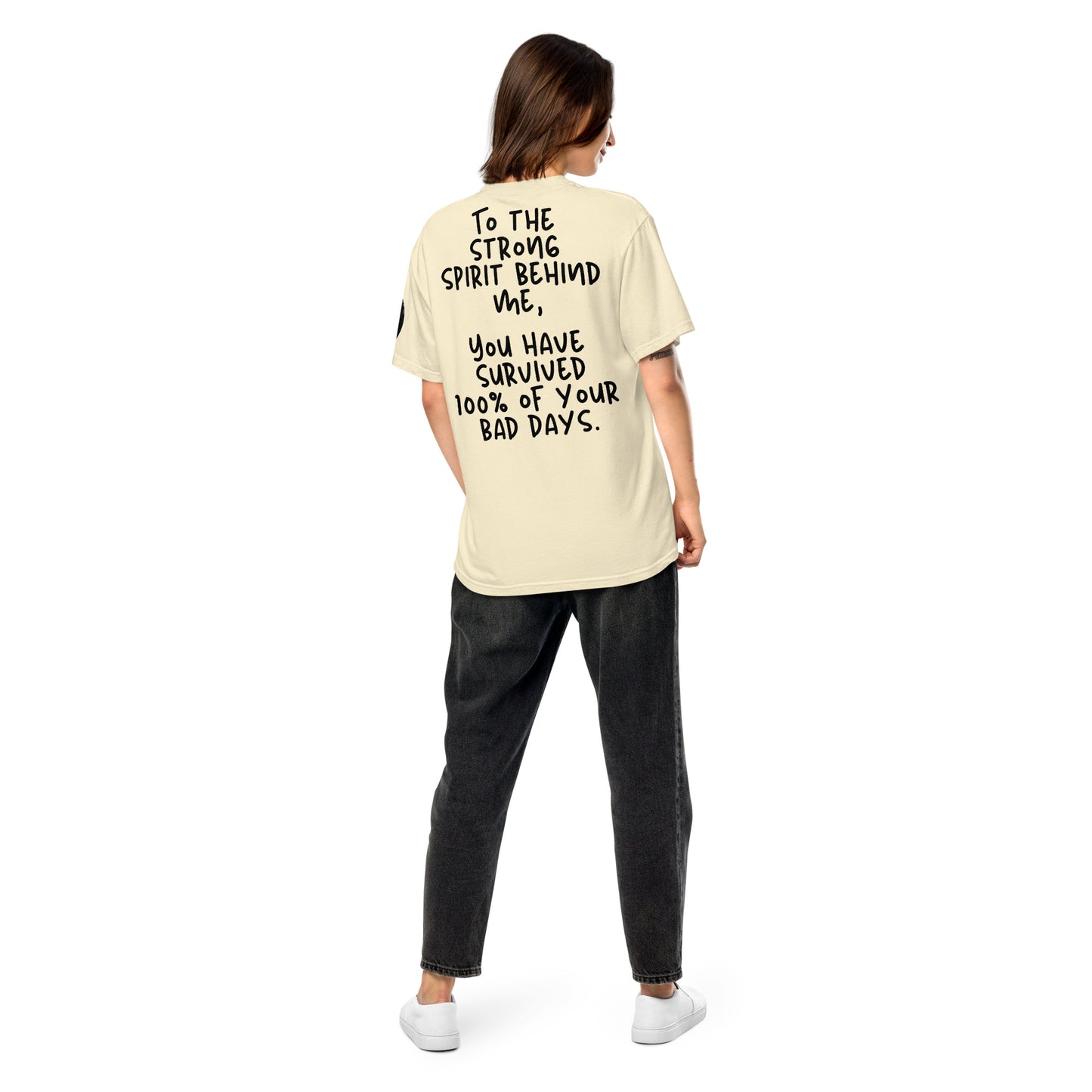 Surviving 100% Bad Days (Relaxed Fit T-shirt) - Self Love Saga  Self-love Apparel, Mental Health Matters