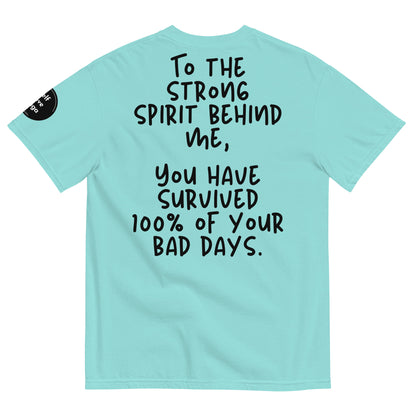 Surviving 100% Bad Days (Relaxed Fit T-shirt) - Self Love Saga  Self-love Apparel, Mental Health Matters