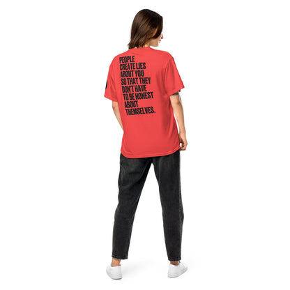 People Create Lies | Unisex garment-dyed heavyweight t-shirt - Self Love Saga  Self-love Apparel, Mental Health Matters