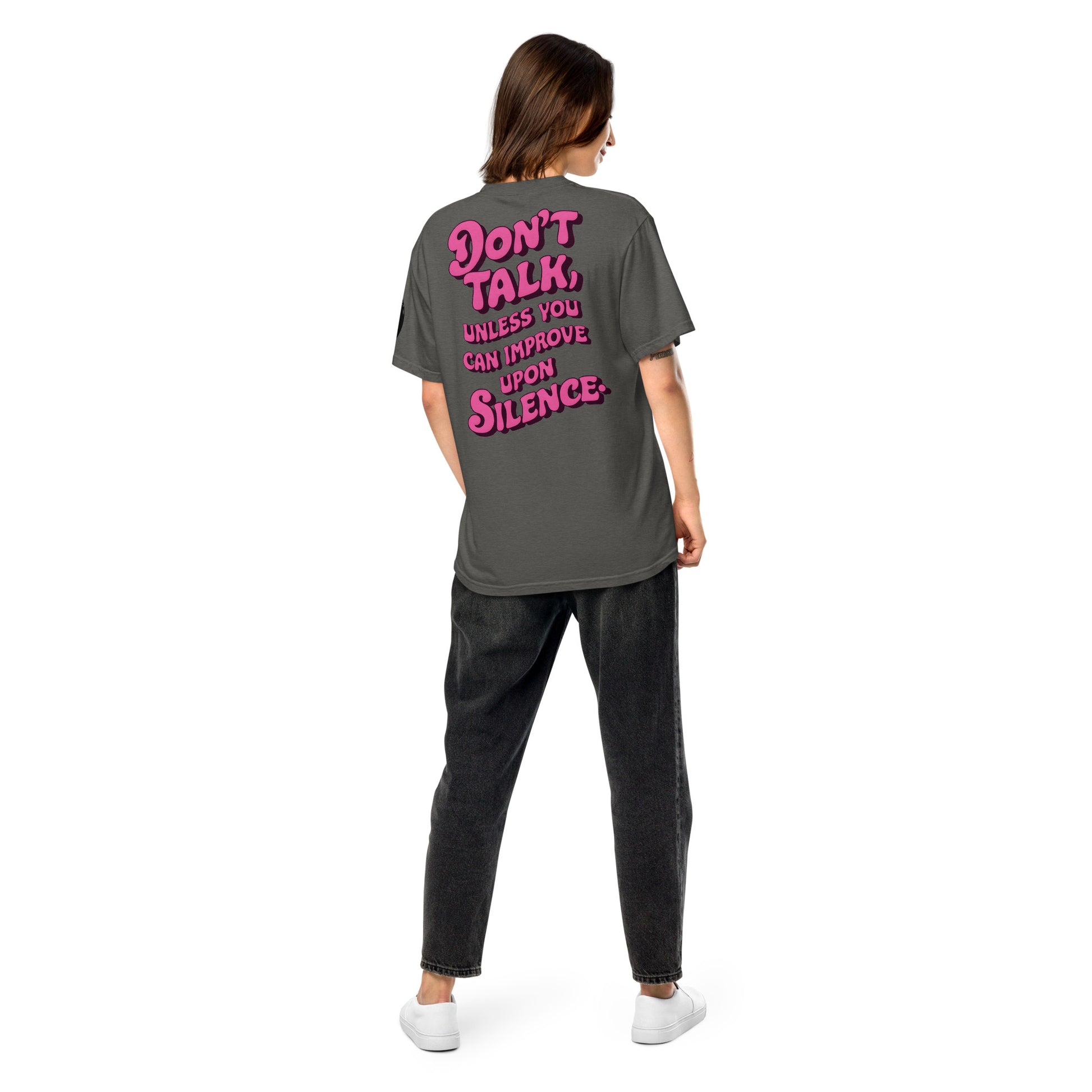 Improve Upon Silence (Relaxed Fit T-Shirt) - Self Love Saga  Self-love Apparel, Mental Health Matters