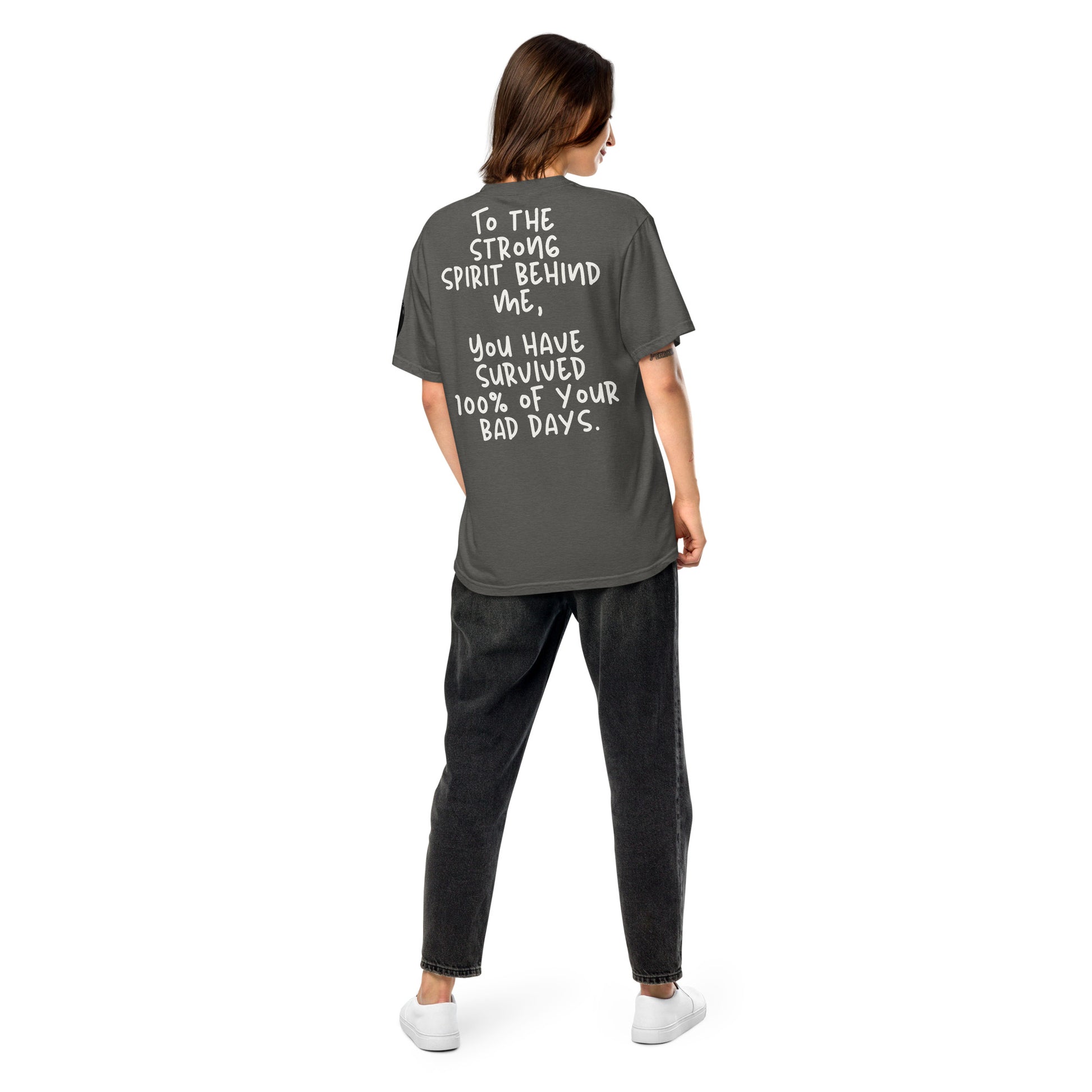 Surviving 100% Bad Days (Relaxed Fit T-shirt) - Self Love Saga  Self-love Apparel, Mental Health Matters