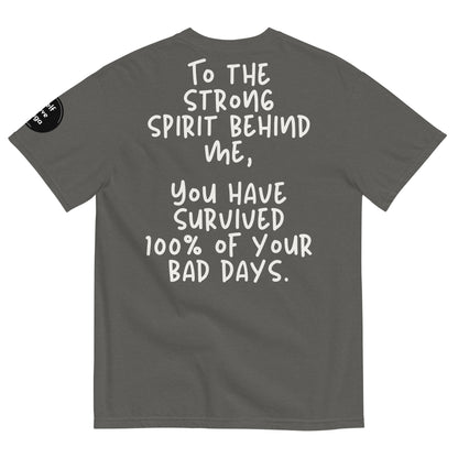 Surviving 100% Bad Days (Relaxed Fit T-shirt) - Self Love Saga  Self-love Apparel, Mental Health Matters