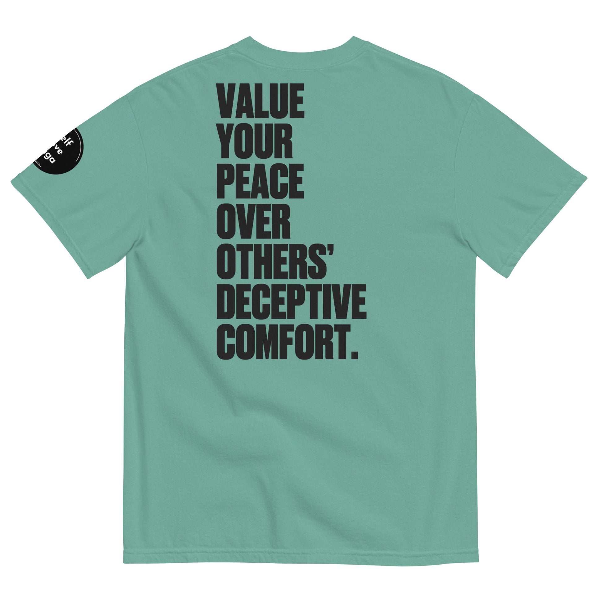 Value Your Peace | Unisex garment-dyed heavyweight t-shirt - Self Love Saga  Self-love Apparel, Mental Health Matters