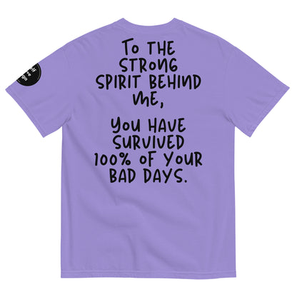 Surviving 100% Bad Days (Relaxed Fit T-shirt) - Self Love Saga  Self-love Apparel, Mental Health Matters